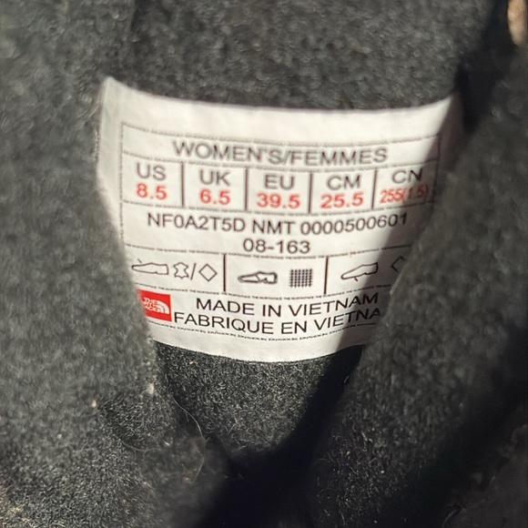 THE NORTH FACE ThermoBall Utility Mid Waterproof Boots Black Size 8.5 - Picture 6 of 6